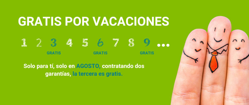 La mejor promo de garantías: contrata 2 y llévate gratis la tercera